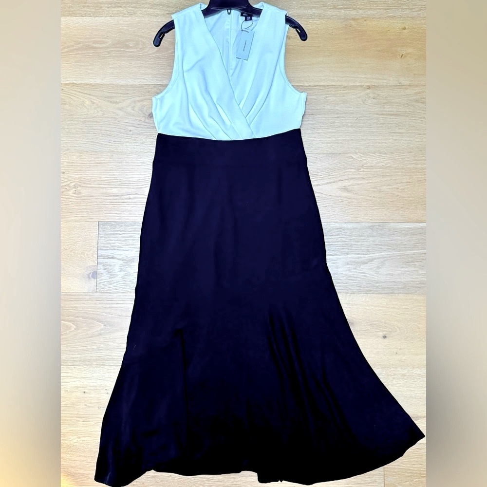 Elegant Black and White Dress
